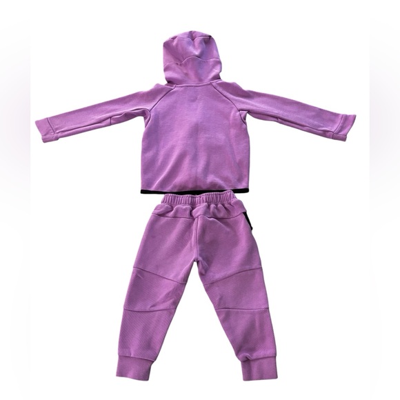Toddler Girl’s Nike Sportswear Tech Outfit Violet Shock 2T - Picture 3 of 7